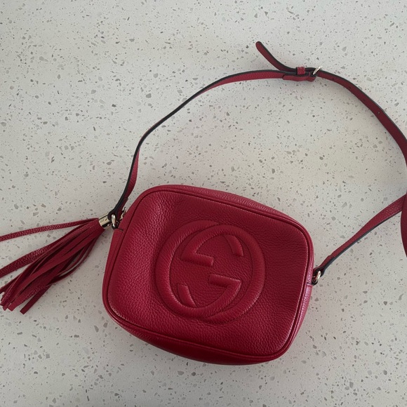 Gucci Soho Leather Crossbody Bag- NEW - Picture 1 of 6
